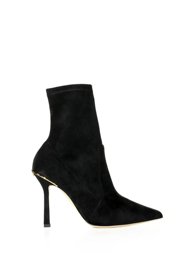 Ninalilou Ankle Boot In Stretch Suede
