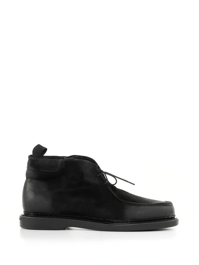 Fratelli Rossetti Ankle Boot With Laces In Nero