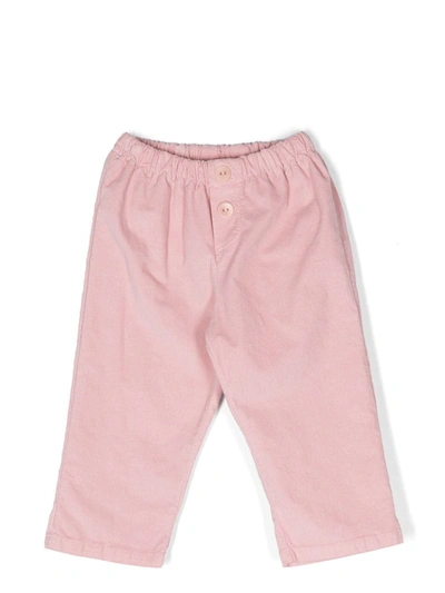 Mariella Ferrari Babies' Front-button Trousers In Pink