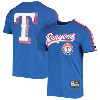 Pro Standard Royal Texas Rangers Taping T-shirt
