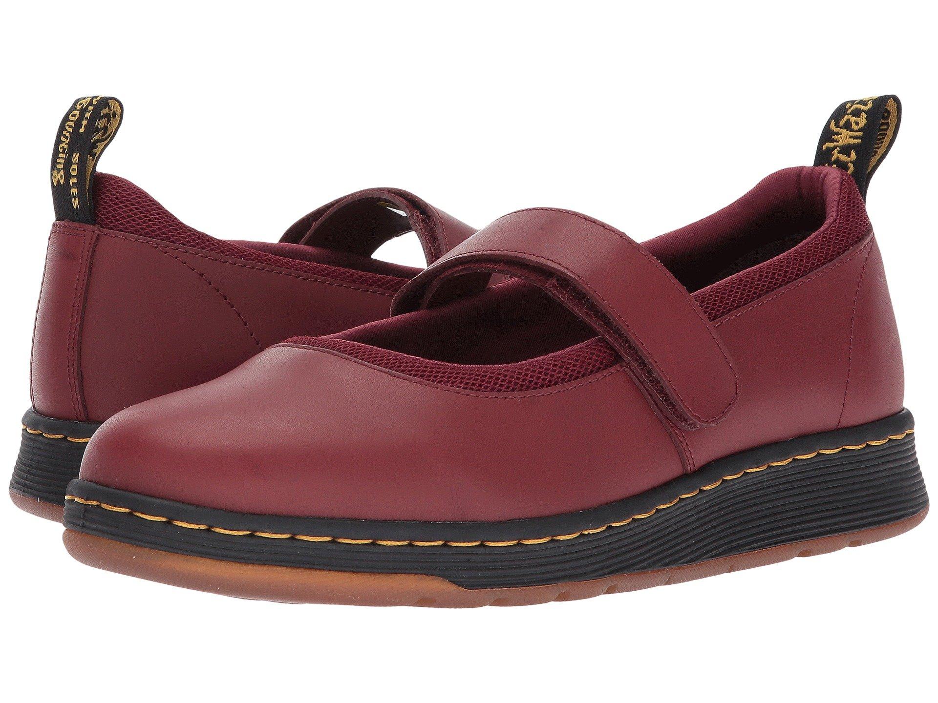 dr martens mary janes cherry red
