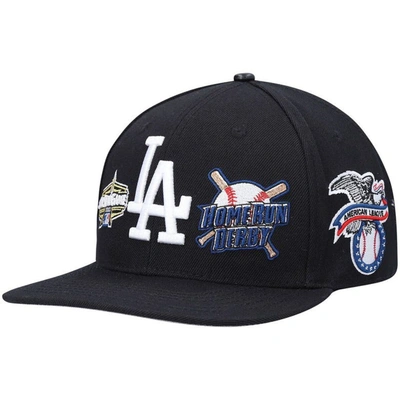 Pro Standard Black Los Angeles Dodgers All-star Multi Hit Wool Snapback Hat