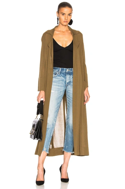 Soyer Summer Belted Trench Coat In Green
