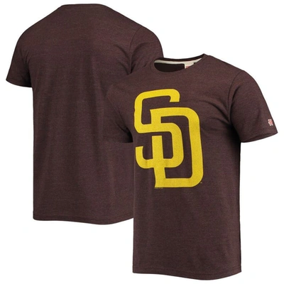 Homage Brown San Diego Padres Hand Drawn Logo Tri-blend T-shirt
