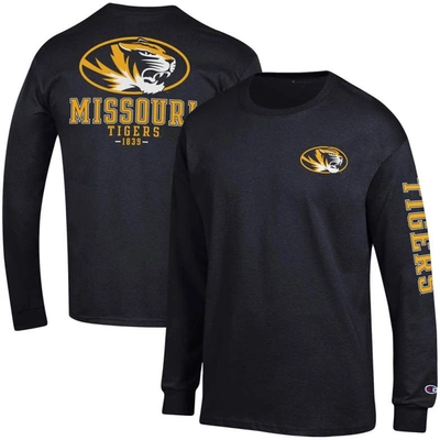 Champion Black Missouri Tigers Team Stack Long Sleeve T-shirt