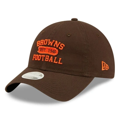 New Era Brown Cleveland Browns Formed 9twenty Adjustable Hat