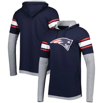 New Era Navy New England Patriots Long Sleeve Hoodie T-shirt