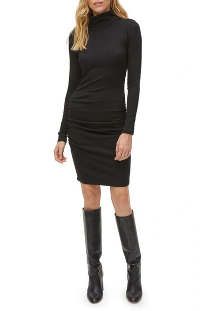 Michael Stars Velma Long Sleeve Turtleneck Dress In Black