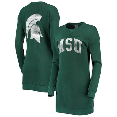 Gameday Couture Green Michigan State Spartans 2-hit Sweatshirt Dress
