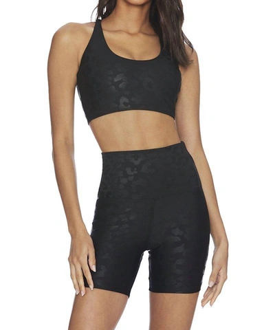 Beach Riot Leopard Rocky Top In Black