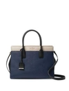 Kate Spade Candace Leather Satchel In Twilight