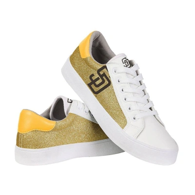 Foco San Diego Padres Glitter Sneakers In White