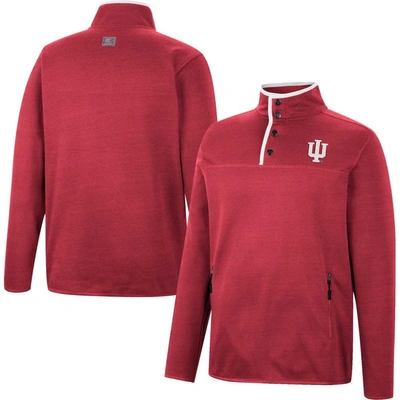 Colosseum Crimson Indiana Hoosiers Rebound Quarter-snap Jacket