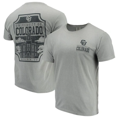 Image One Gray Colorado Buffaloes Comfort Colors Campus Icon T-shirt