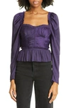 Ulla Johnson Mia Corset Blouse In Lago