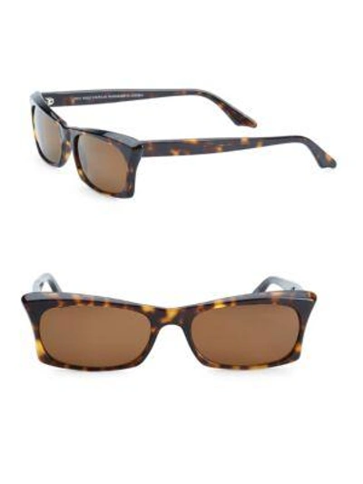 Andy Wolf 53mm Rectangular Sunglasses In Brown