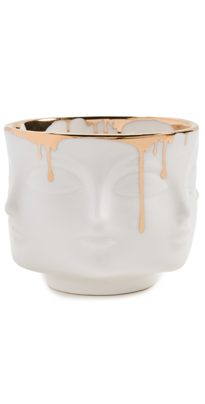 Jonathan Adler Gilded Dora Maar Condiment Bowl In White/gold