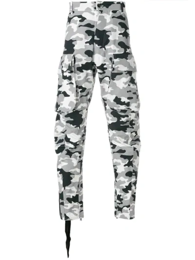 Ben Taverniti Unravel Project Unravel Grey Camo Tela P Drop Trousers