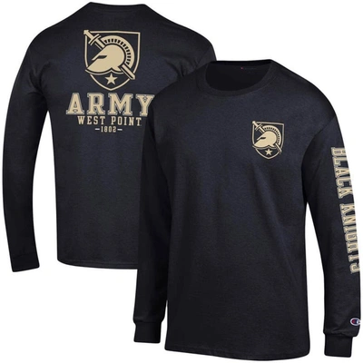 Champion Black Army Black Knights Team Stack Long Sleeve T-shirt