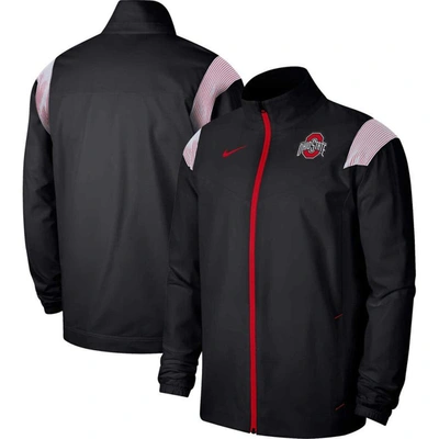 Nike Black Ohio State Buckeyes Woven Full-zip Jacket
