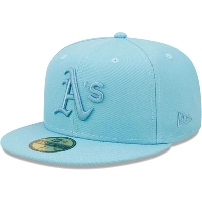 New Era Light Blue Oakland Athletics Color Pack 59fifty Fitted Hat