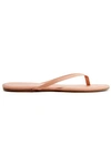 Tkees Lily Matte-leather Flip Flops In Peach