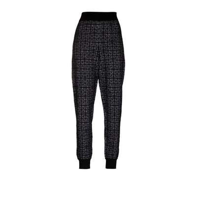 Givenchy (vip) Black 4g Monogram Cashmere Track Pants