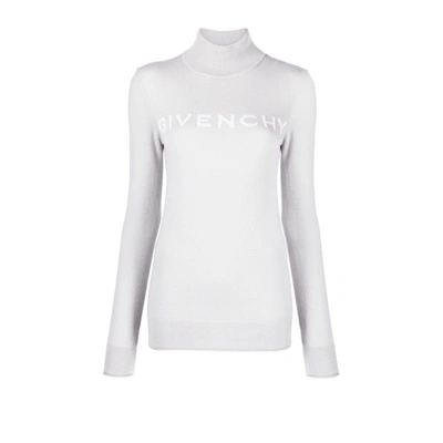 Givenchy (vip) Grey Logo Roll Neck Cashmere Sweater