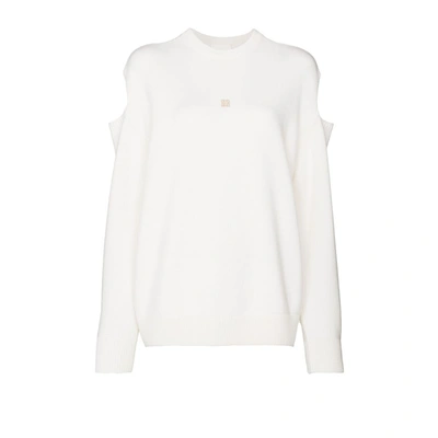 Givenchy (vip) White Cutout Knit Sweater