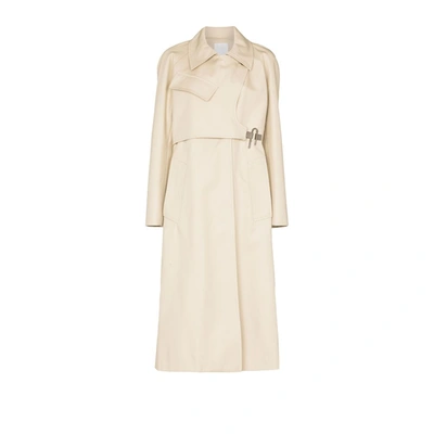 Givenchy (vip) Neutral U-buckle Cotton Trench Coat In Neutrals