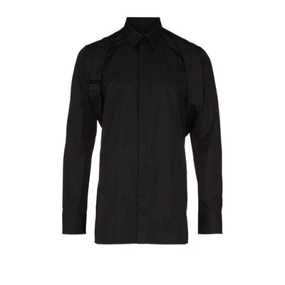 Givenchy (vip) Black Harness Detail Cotton Shirt