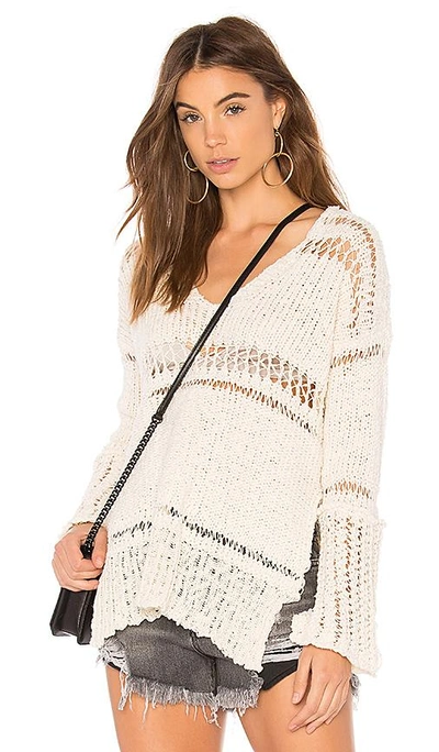 Free People Belong-to-you Cotton Sweater In Moss