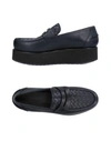 Bottega Veneta Loafers In Dark Blue