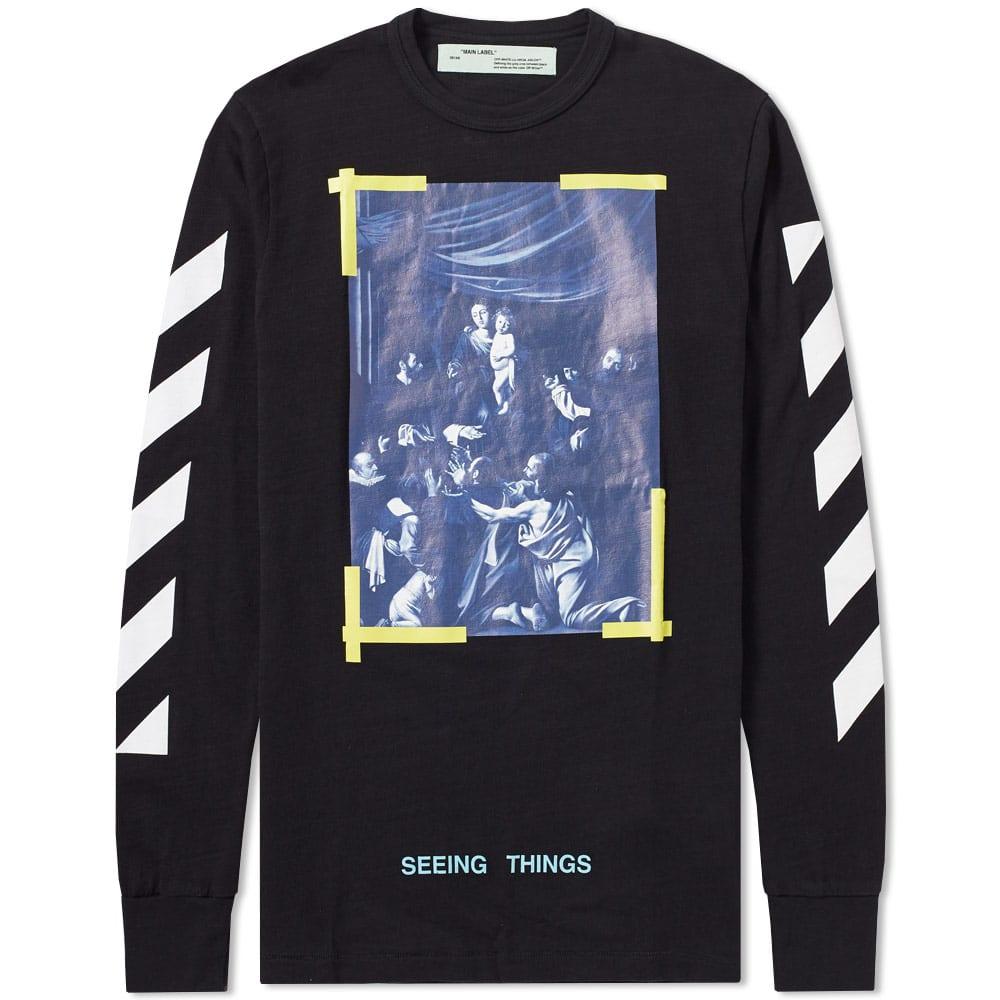 off white long sleeve tee