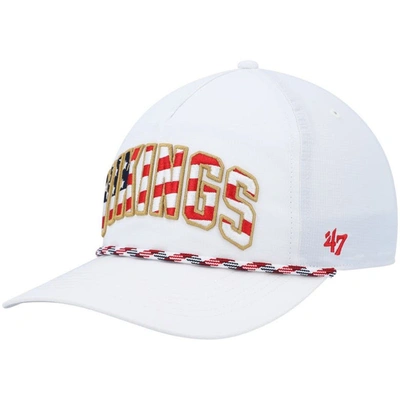 47 ' White Minnesota Vikings Hitch Stars And Stripes Trucker Adjustable Hat