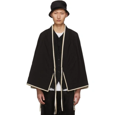 Sasquatchfabrix Black Sensou Jinbei Kimono Shirt | ModeSens