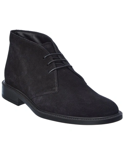 Tod's Suede Boot In Black