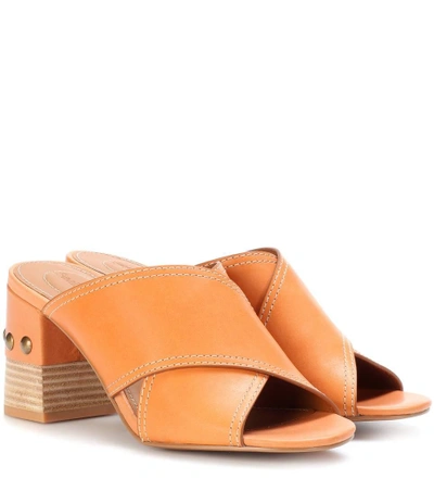 See By Chloé Leather Sandals In Brown