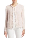 Iro Shavani Fringe-trimmed Jacket In Light Pink