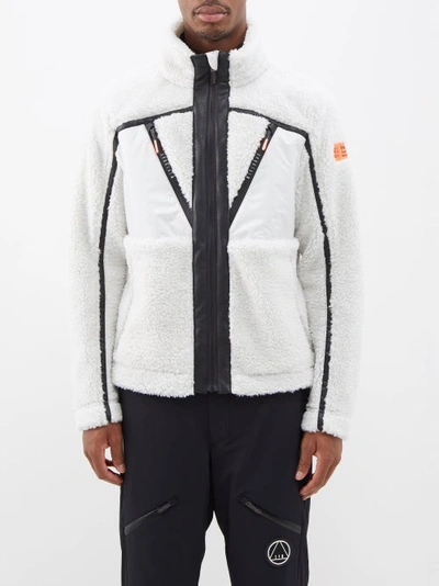 Sportalm High-neck Polar-fleece Jacket In Stone
