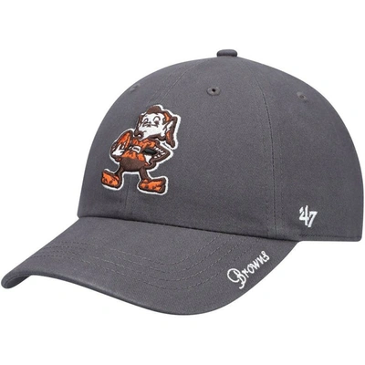 47 ' Charcoal Cleveland Browns Brownie The Elf Miata Clean Up Legacy Adjustable Hat