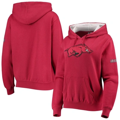 Stadium Athletic Cardinal Arkansas Razorbacks Big Logo Pullover Hoodie