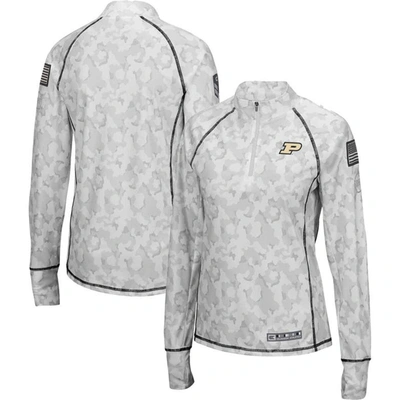 Colosseum White Purdue Boilermakers Oht Military Appreciation Officer Arctic Camo Fitted Lightweight