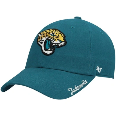 47 Brand '47 Teal Jacksonville Jaguars Miata Clean Up Secondary Adjustable Hat