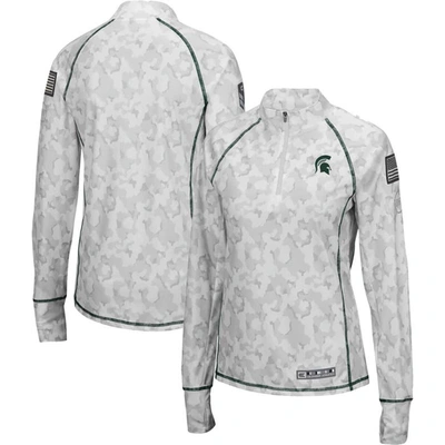 Colosseum White Michigan State Spartans Oht Military Appreciation Officer Arctic Camo Fitted Lightwe