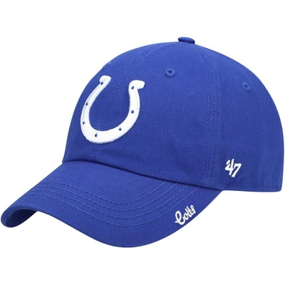 47 ' Royal Indianapolis Colts Miata Clean Up Primary Adjustable Hat
