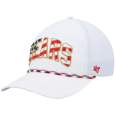 47 ' White Chicago Bears Hitch Stars And Stripes Trucker Adjustable Hat
