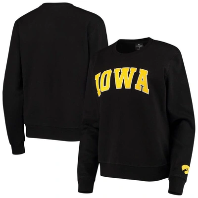 Colosseum Black Iowa Hawkeyes Campanile Pullover Sweatshirt