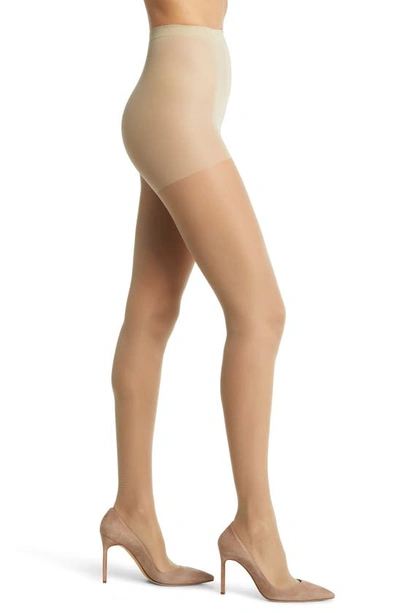 Nordstrom Age Defiance Sheer Control Top Tights In Soft Taupe