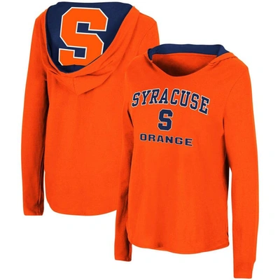 Colosseum Orange Syracuse Orange Catalina Hoodie Long Sleeve T-shirt